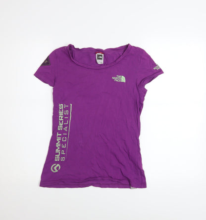 Womens UK Size S The North Face Purple Basic T-Shirt