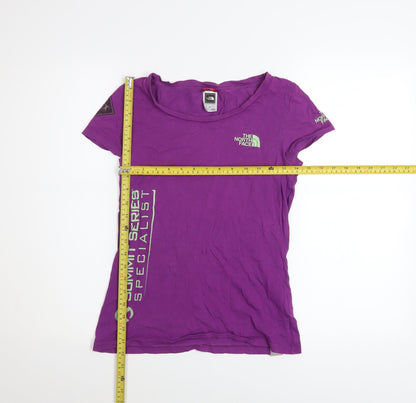 Womens UK Size S The North Face Purple Basic T-Shirt