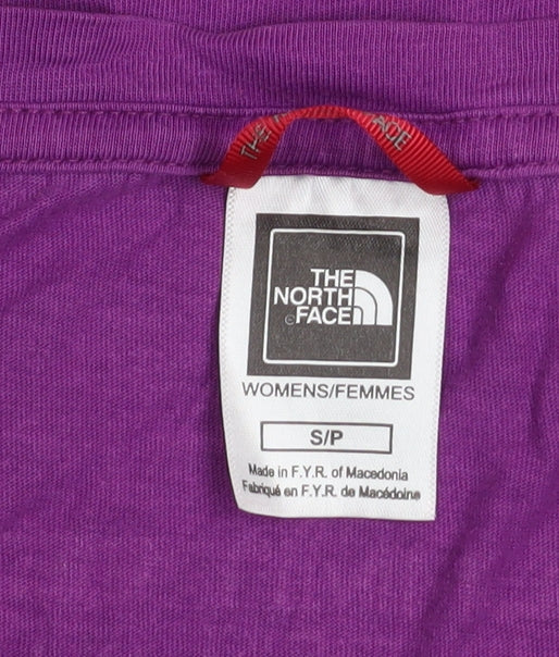 Womens UK Size S The North Face Purple Basic T-Shirt