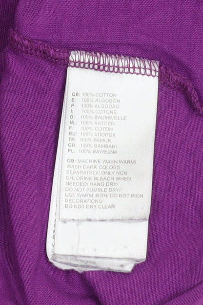 Womens UK Size S The North Face Purple Basic T-Shirt
