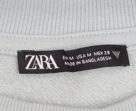 Mens UK Size M Zara Green Pullover Sweatshirt