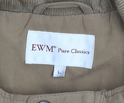 Mens UK Size L EWM Beige Parka Coat