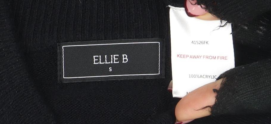 Womens UK Size S ELLIE B Black Pullover Jumper