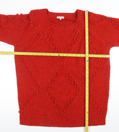Womens UK Size 10 River Island Red Pullover Jumper