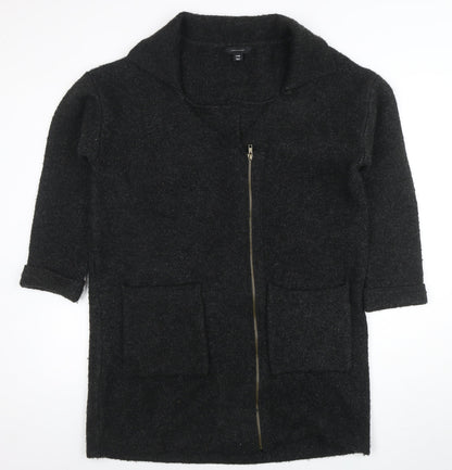 Womens UK Size L Atmosphere Black Full Zip Jumper