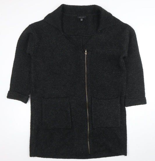 Womens UK Size L Atmosphere Black Full Zip Jumper