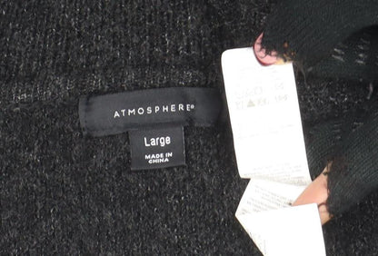 Womens UK Size L Atmosphere Black Full Zip Jumper