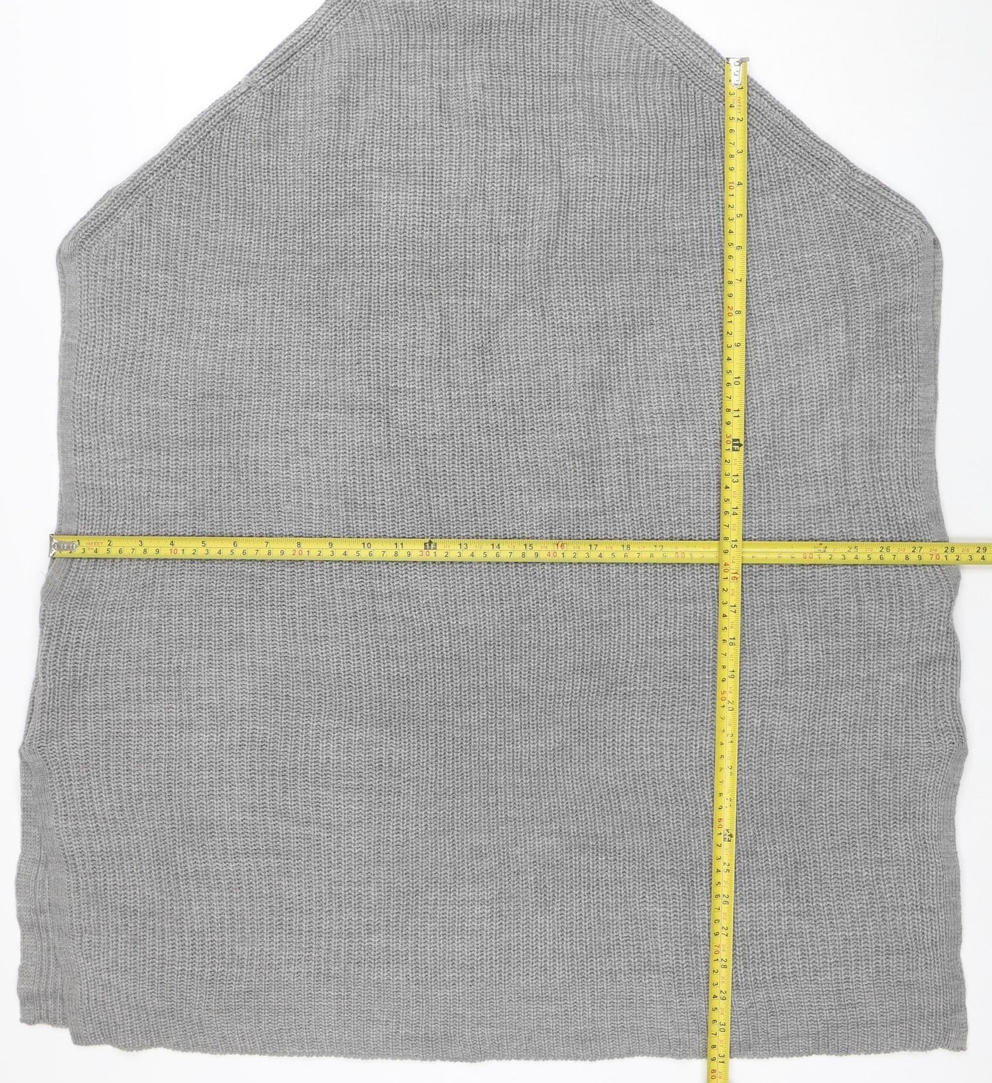 Womens UK Size 18-20 Yours Grey Cape Jumper