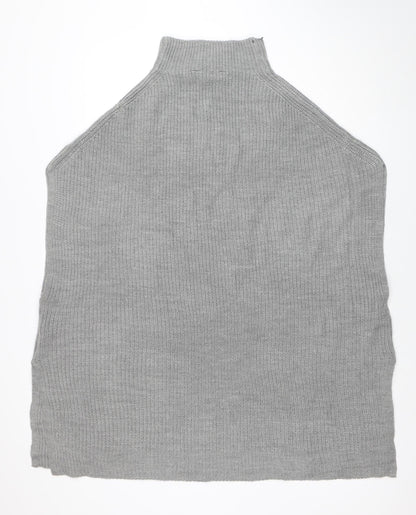 Womens UK Size 18-20 Yours Grey Cape Jumper