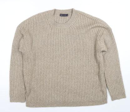 Womens UK Size M Marks and Spencer Beige Pullover Jumper
