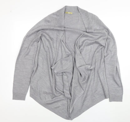 TU Women’s Grey Knit Long Sleeve Open Cardigan Size 12