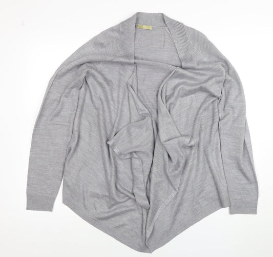 TU Women’s Grey Knit Long Sleeve Open Cardigan Size 12