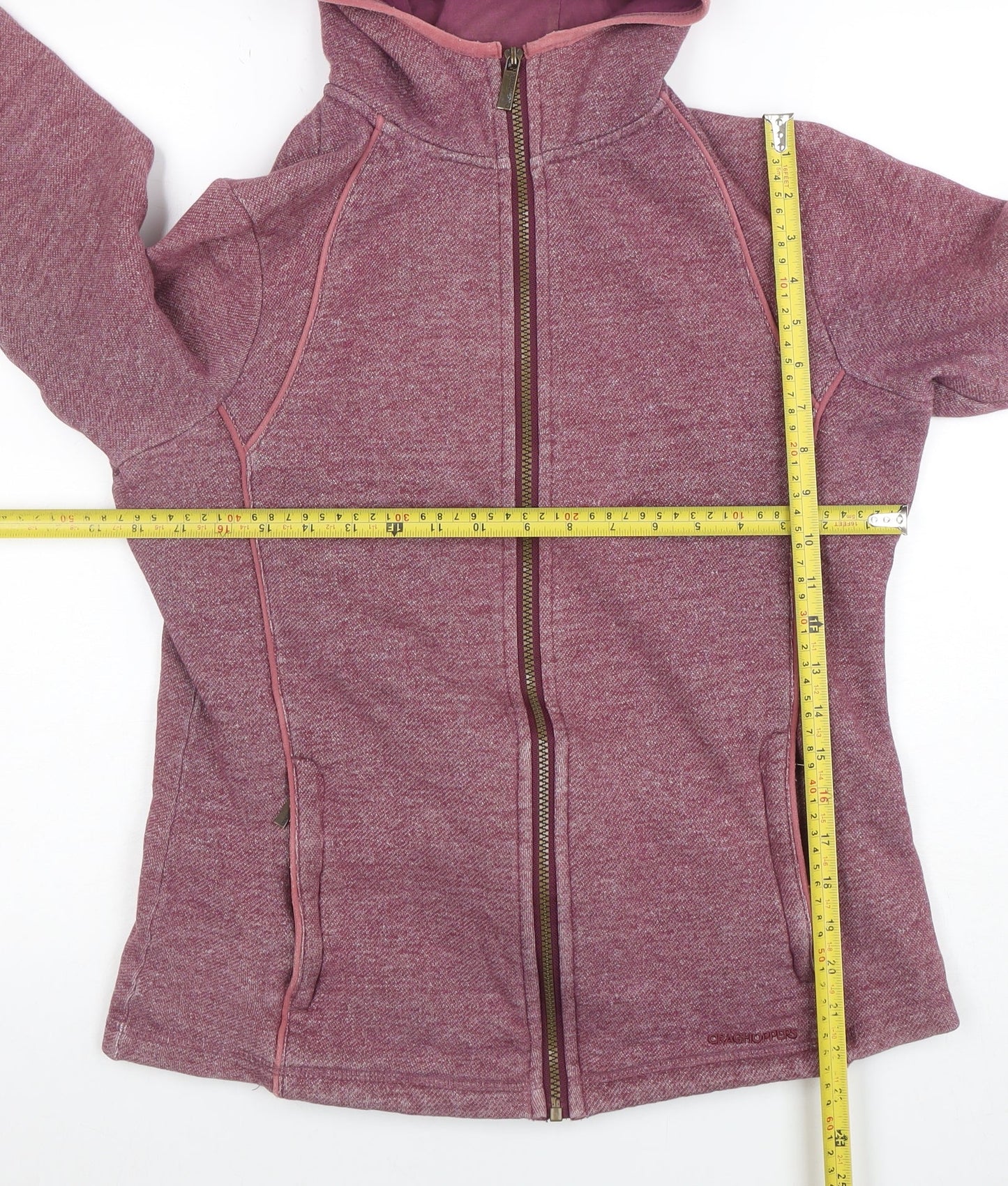 Womens UK Size 12 Craghoppers Purple Full Zip Hoodie