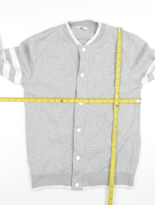 Mens UK Size S NEXT Grey Cardigan Sweatshirt