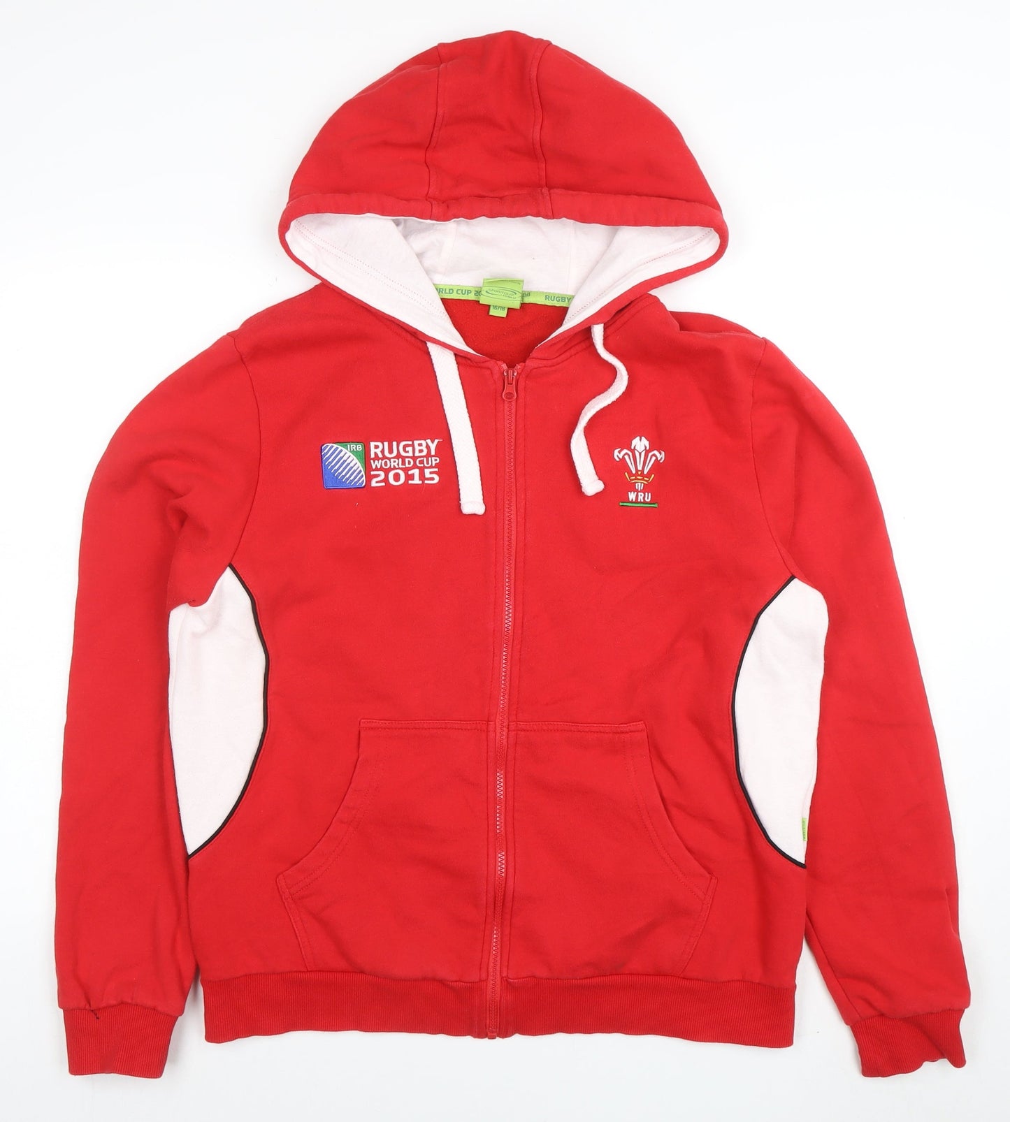 Womens UK Size 16/18 Rugby Originals Red Full Zip Hoodie