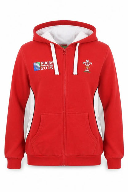 Womens UK Size 16/18 Rugby Originals Red Full Zip Hoodie