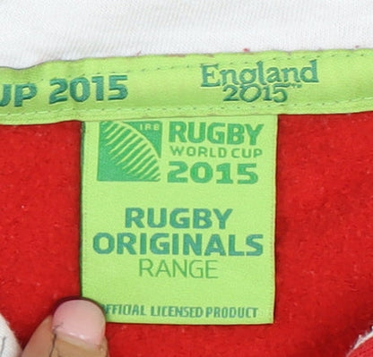 Womens UK Size 16/18 Rugby Originals Red Full Zip Hoodie