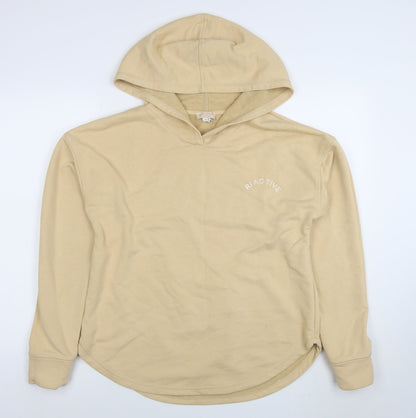 Womens UK Size M River Island Beige Pullover Hoodie