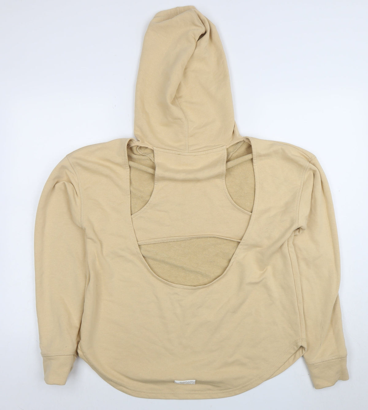Womens UK Size M River Island Beige Pullover Hoodie