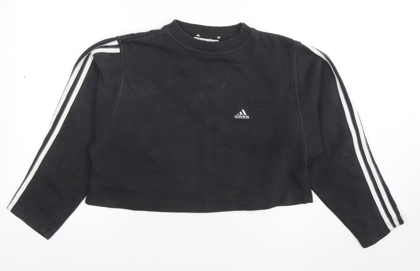 Womens UK Size S adidas Black Pullover Sweatshirt