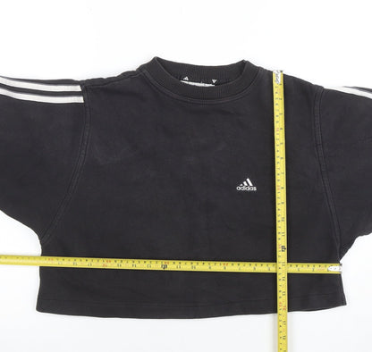 Womens UK Size S adidas Black Pullover Sweatshirt