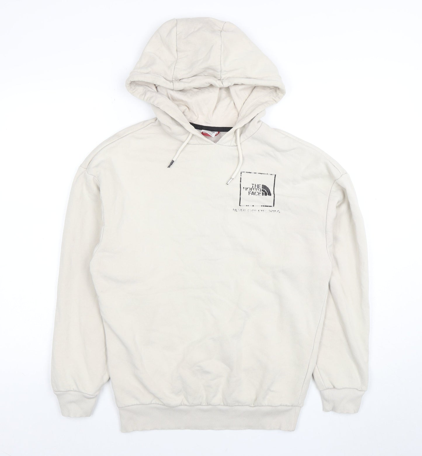 Womens UK Size S The North Face Beige Pullover Hoodie