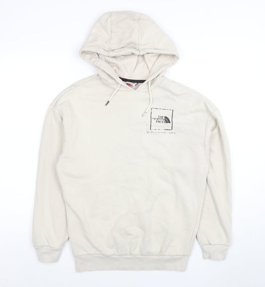 Womens UK Size S The North Face Beige Pullover Hoodie