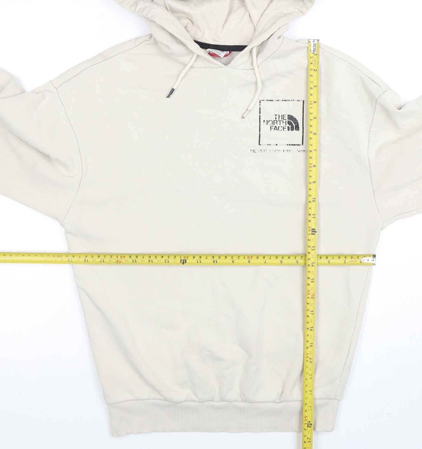 Womens UK Size S The North Face Beige Pullover Hoodie
