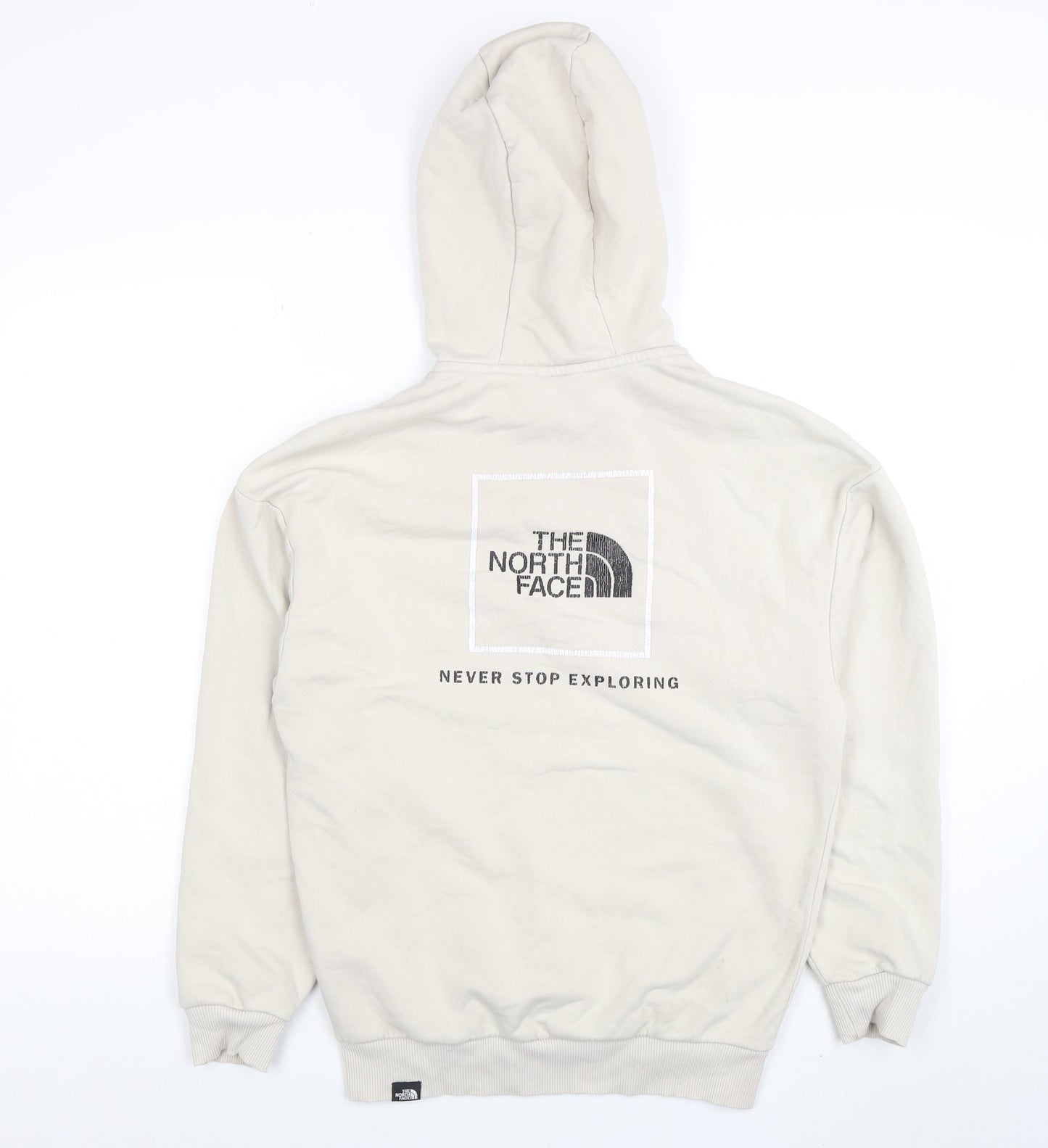 Womens UK Size S The North Face Beige Pullover Hoodie