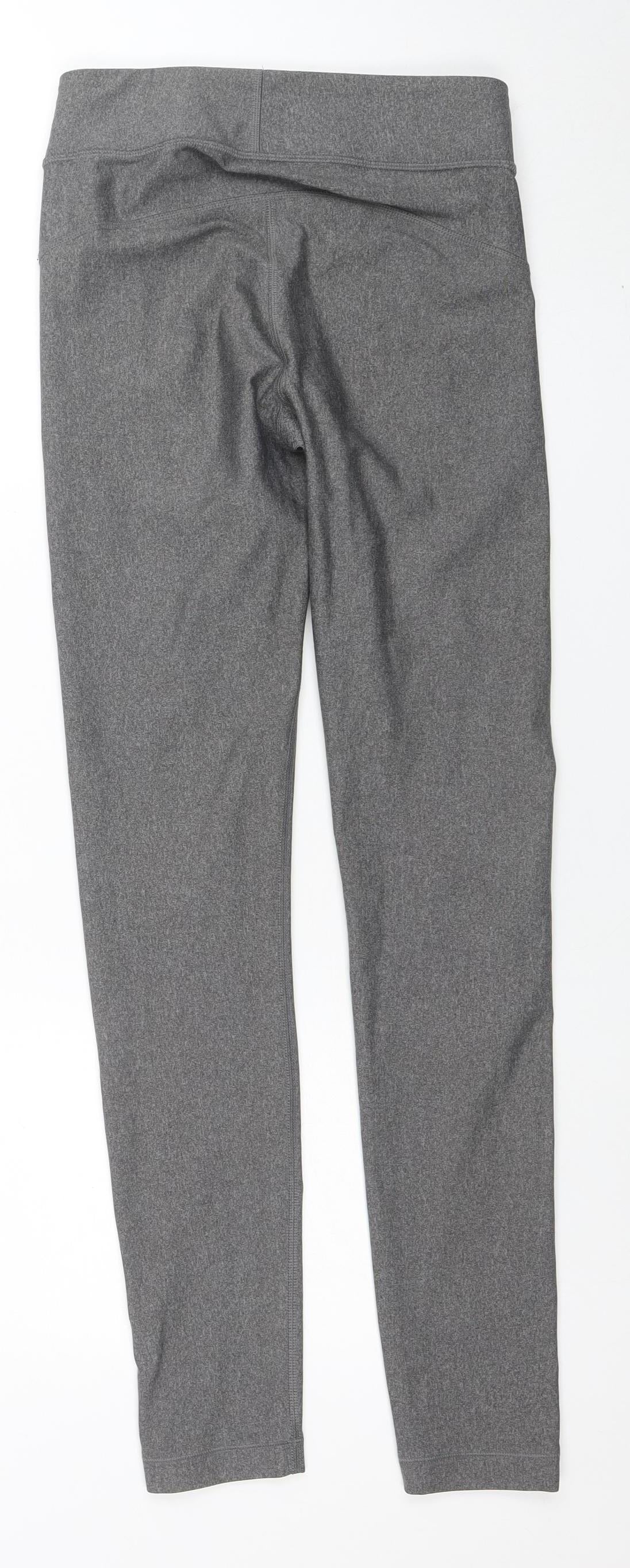 Womens UK Size S Under armour Slim Fit Compression Grey Leggings