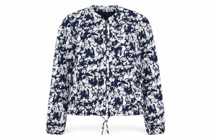 Womens UK Size 10 Zara Blue Bomber Jacket