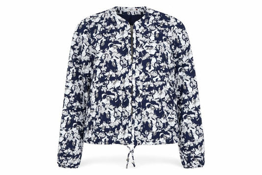 Womens UK Size 10 Zara Blue Bomber Jacket