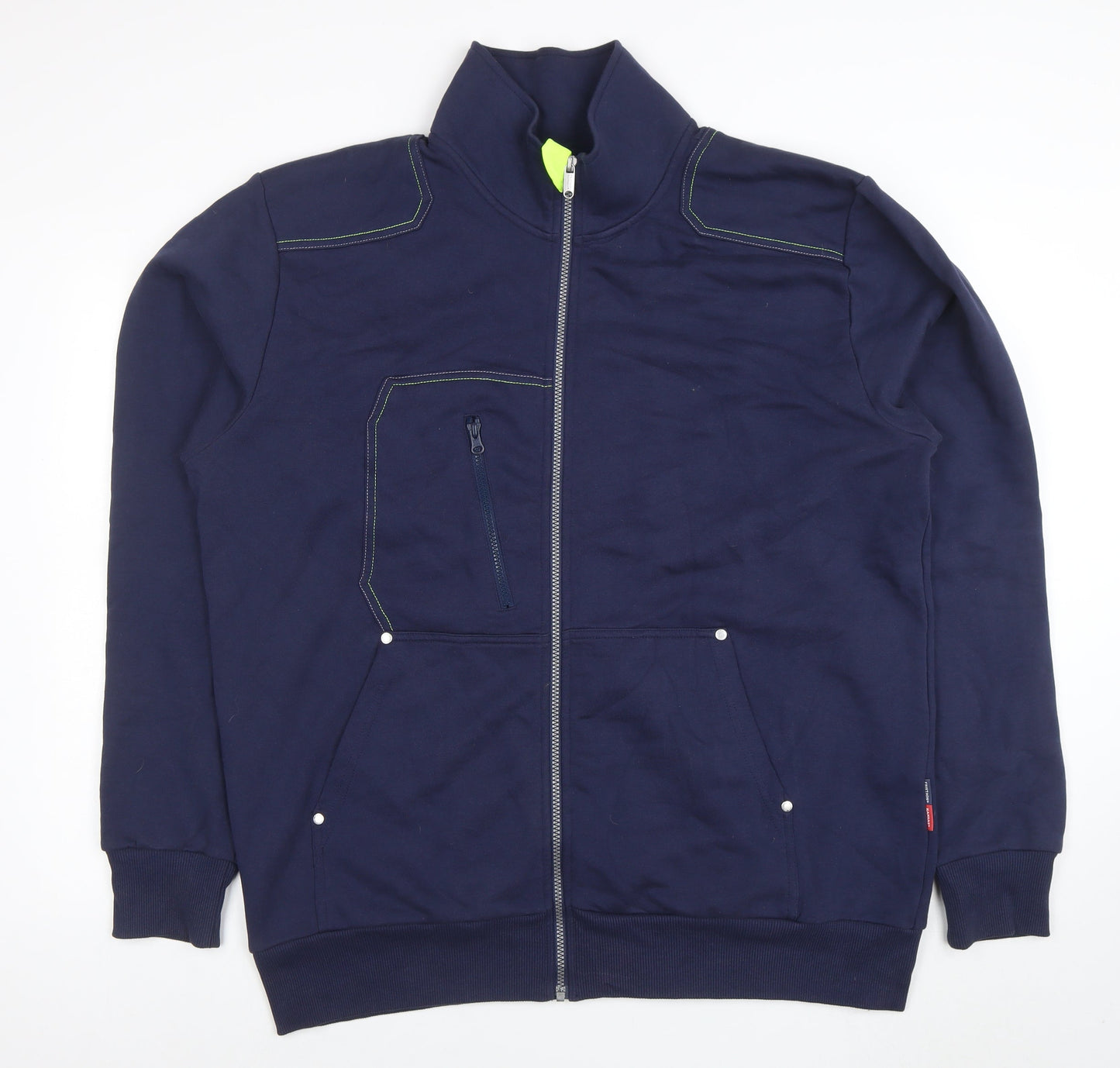 Mens UK Size 2XL Fristads Kansas Blue Full Zip Sweatshirt