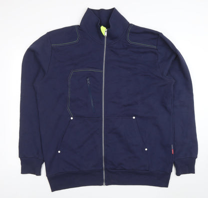 Mens UK Size 2XL Fristads Kansas Blue Full Zip Sweatshirt