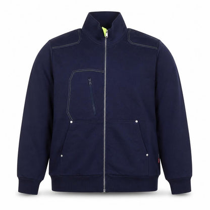 Mens UK Size 2XL Fristads Kansas Blue Full Zip Sweatshirt