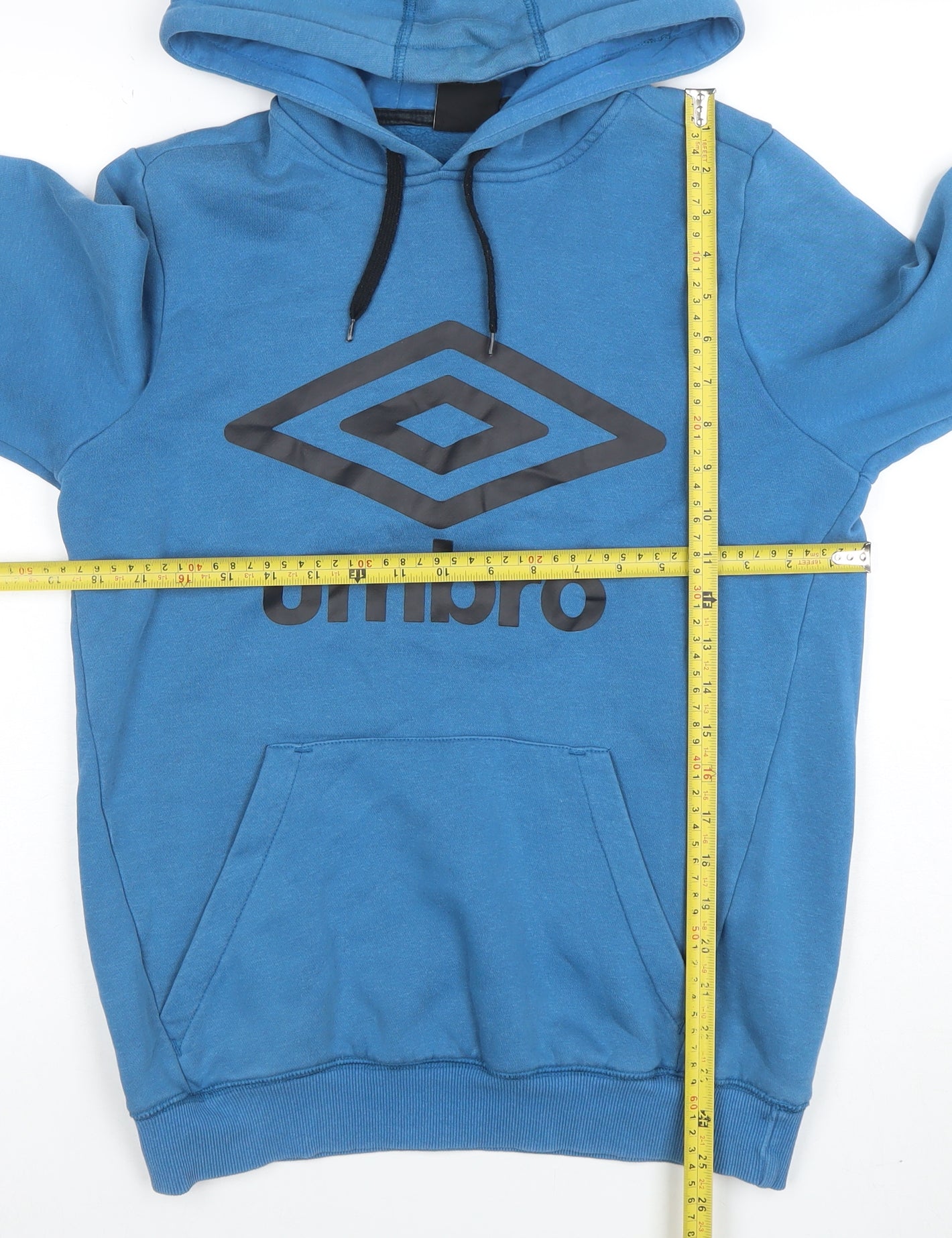 Mens UK Size S Umbro Blue Pullover Hoodie