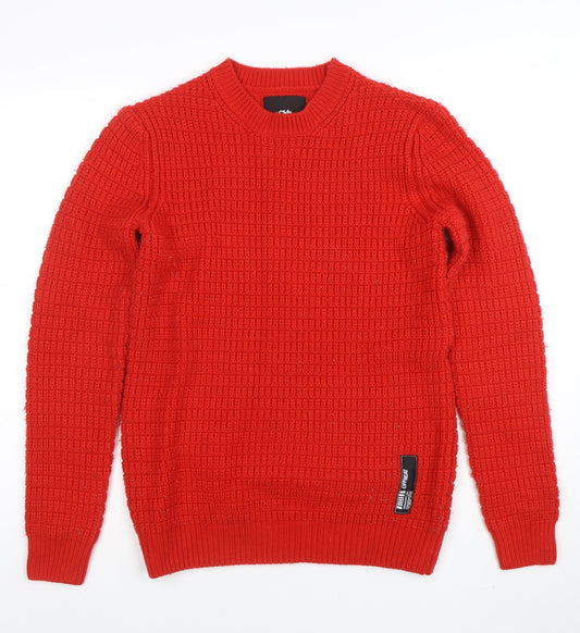 Womens UK Size XS Clockhouse Red Pullover Jumper