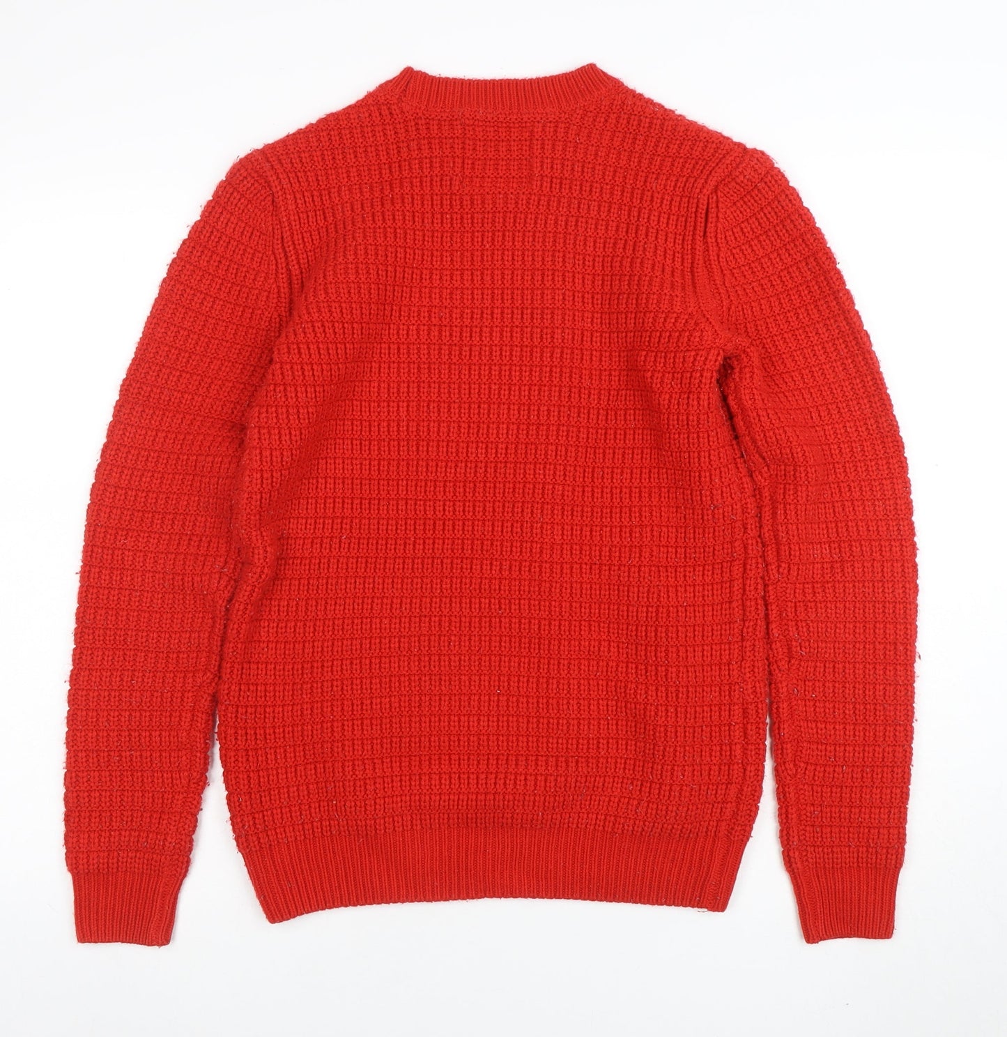 Womens UK Size XS Clockhouse Red Pullover Jumper