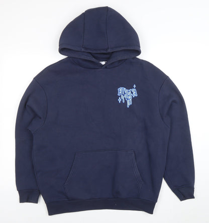 Womens UK Size S Forena Blue Pullover Hoodie