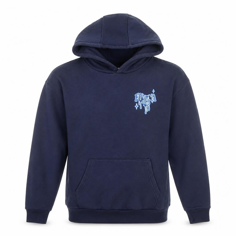 Womens UK Size S Forena Blue Pullover Hoodie