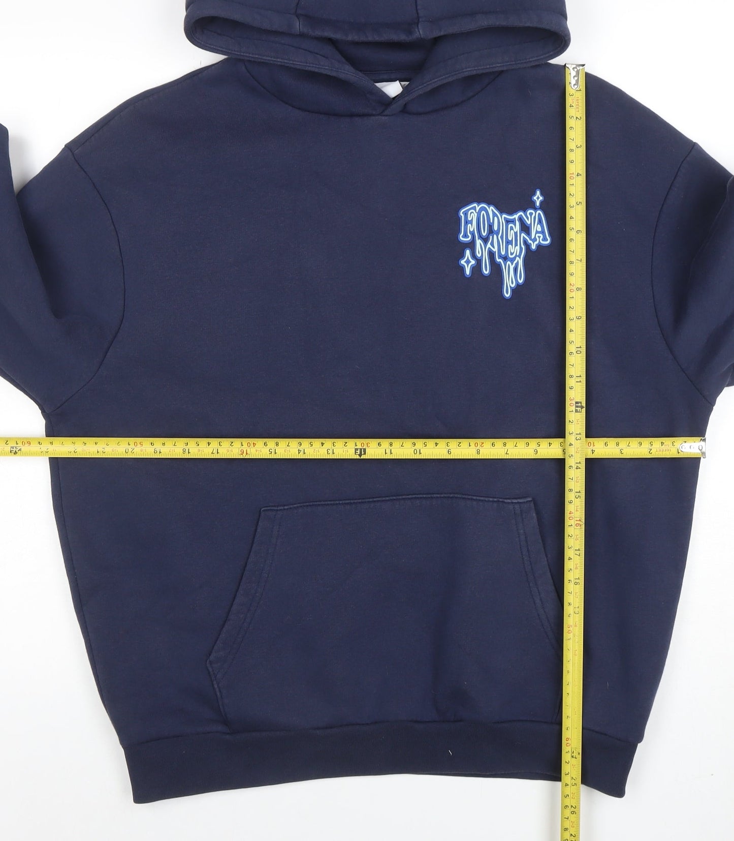 Womens UK Size S Forena Blue Pullover Hoodie