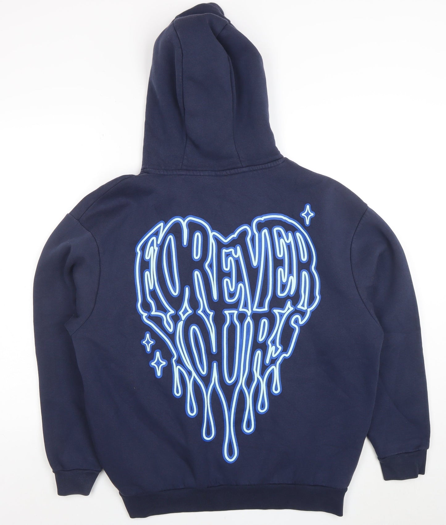 Womens UK Size S Forena Blue Pullover Hoodie