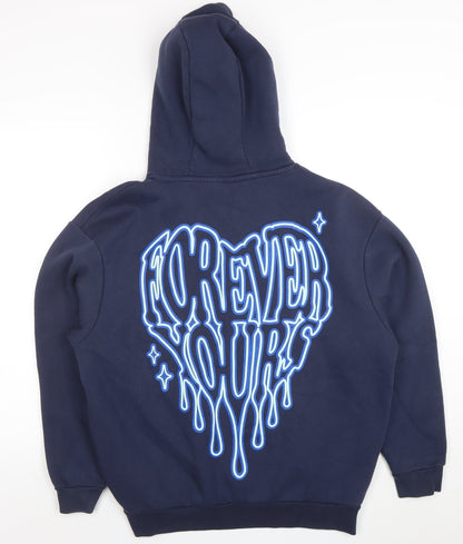 Womens UK Size S Forena Blue Pullover Hoodie