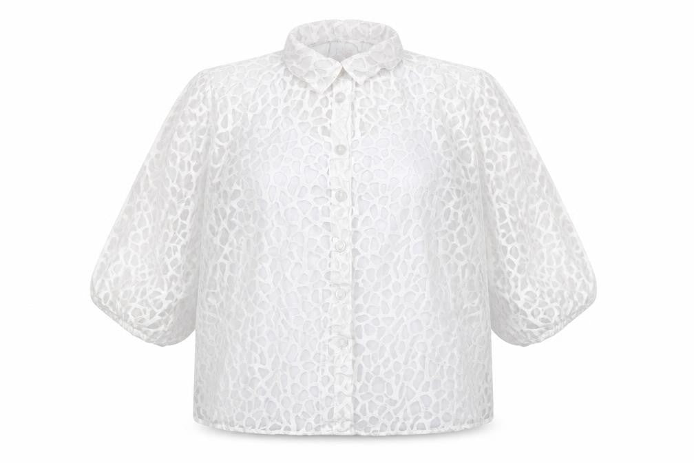 Womens UK Size 14 SAVIION White Tunic Blouse