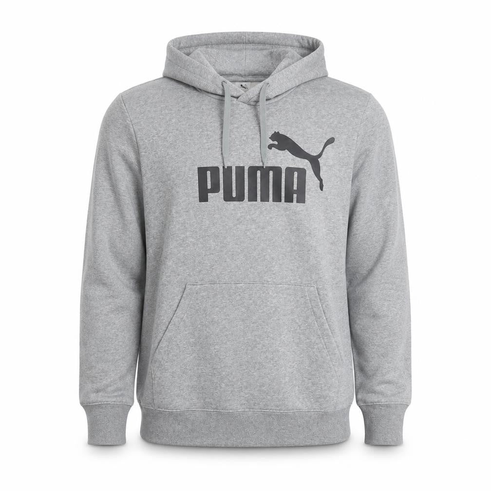 Mens UK Size L PUMA Grey Pullover Hoodie