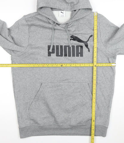 Mens UK Size L PUMA Grey Pullover Hoodie