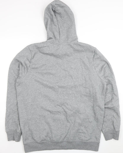 Mens UK Size L PUMA Grey Pullover Hoodie