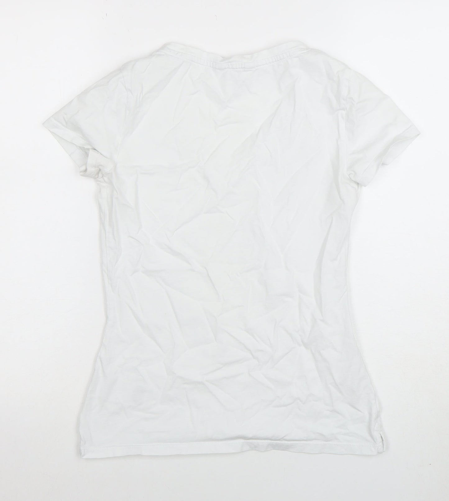 Womens UK Size S Tommy Hilfiger White Basic T-Shirt