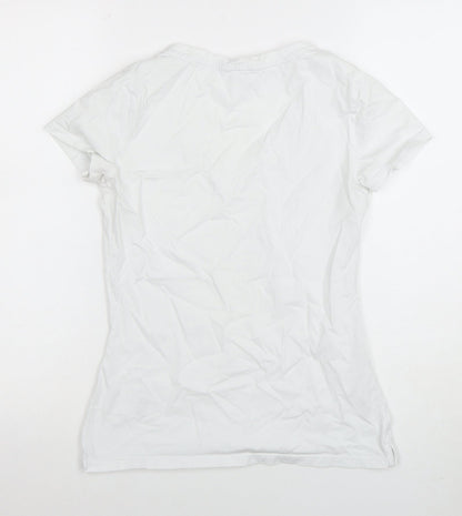 Womens UK Size S Tommy Hilfiger White Basic T-Shirt