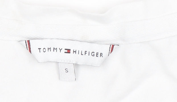 Womens UK Size S Tommy Hilfiger White Basic T-Shirt